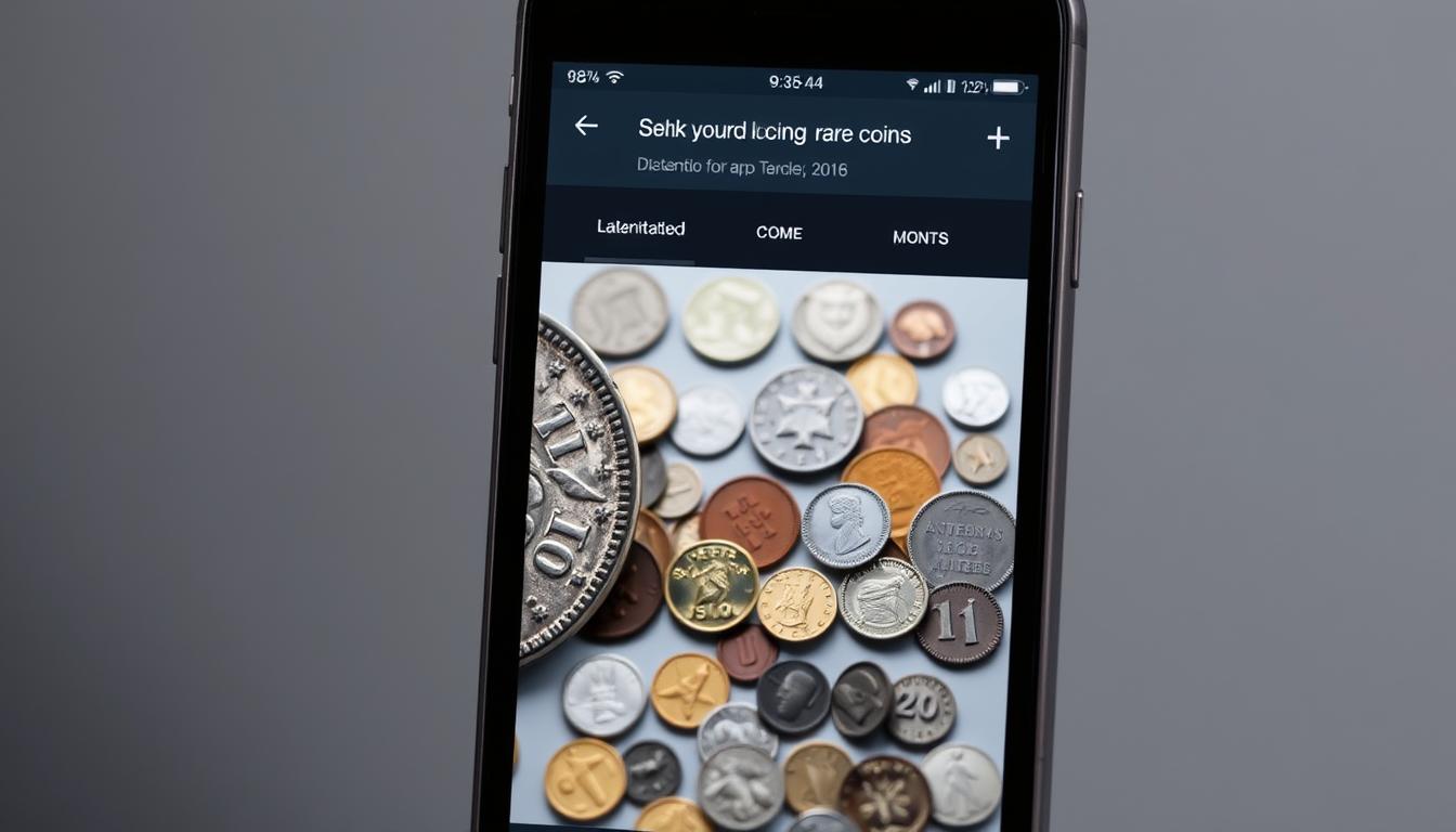Aplicativo para ver moedas raras