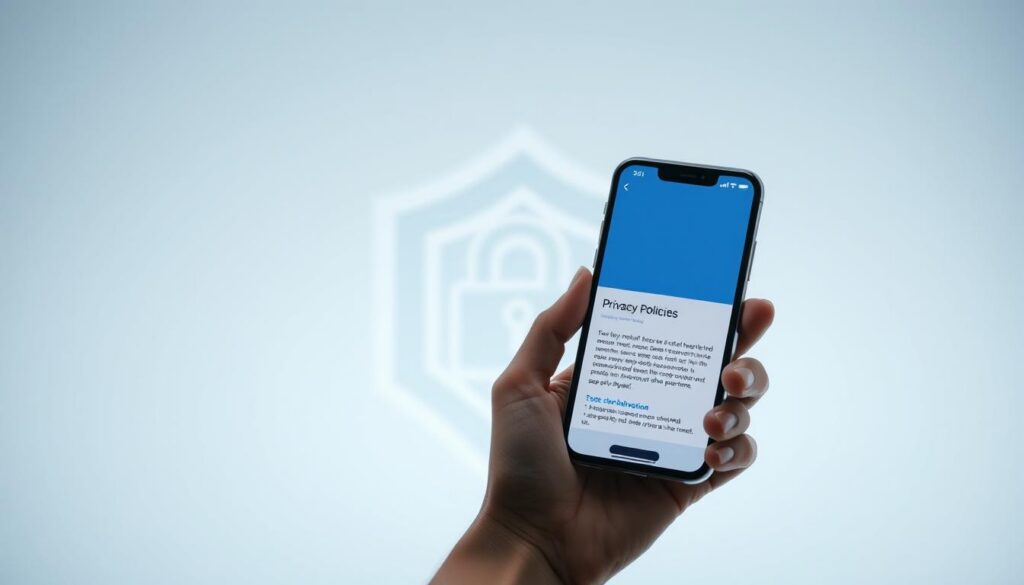 segurança e política de privacidade dos aplicativos