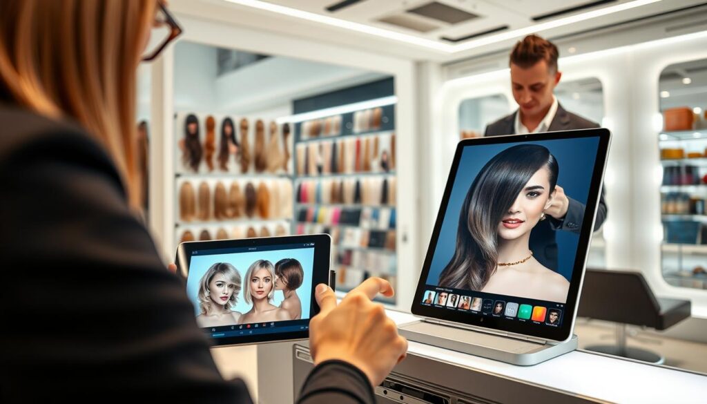 tecnologia de simulação de cortes de cabelo tecnologia de simulação de cortes de cabelo