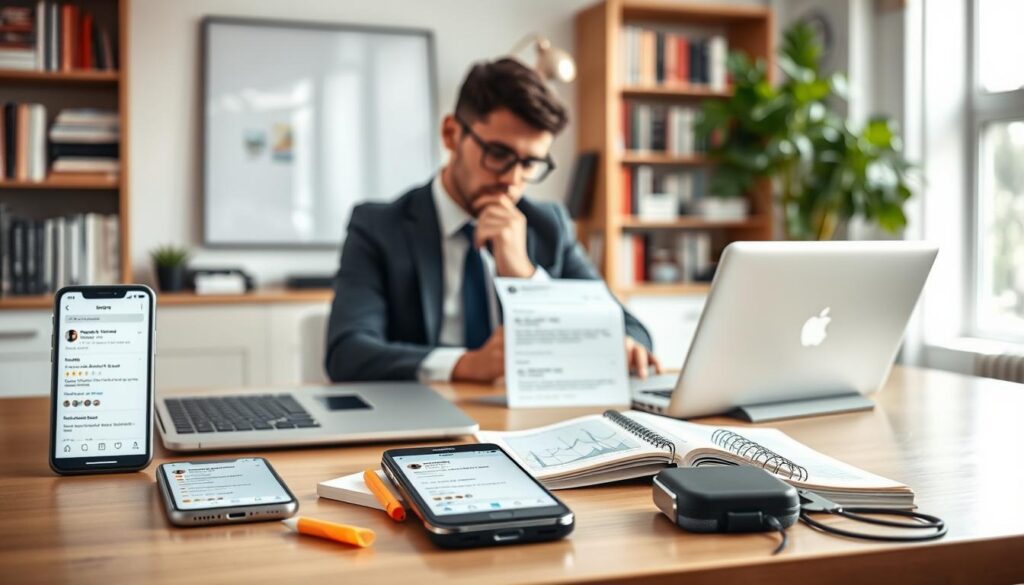 avaliação de aplicativos de monitoramento