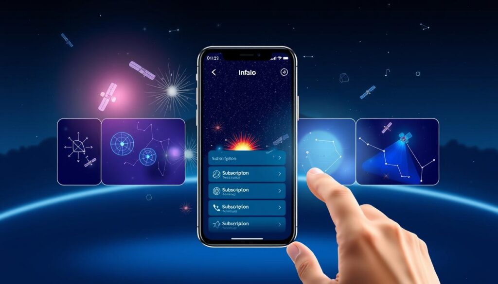 assinatura aplicativos satélites