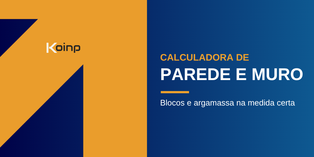 Calculadora de parede e muro do Koinp