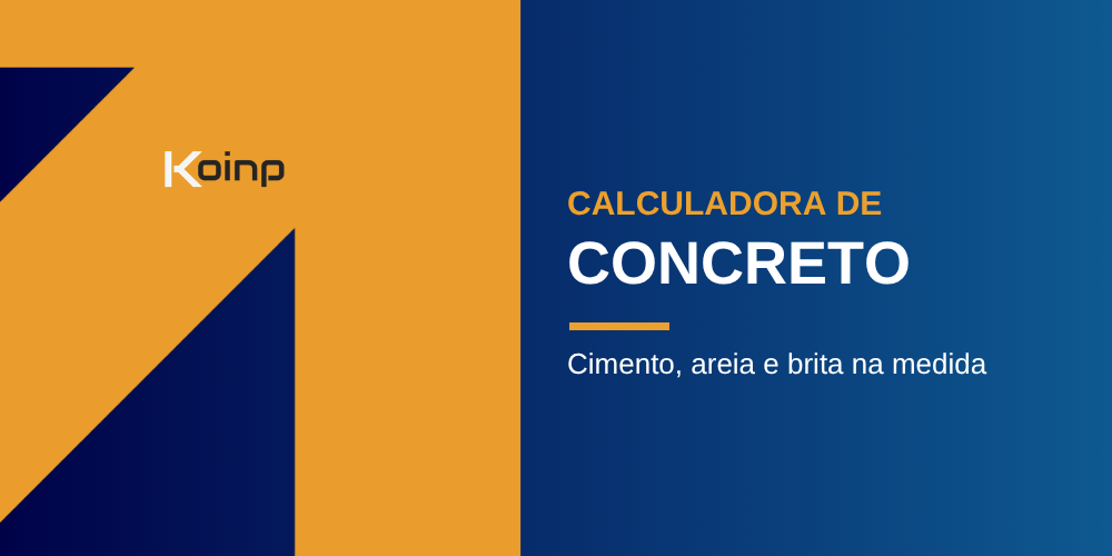 Calculadora de concreto do Koinp